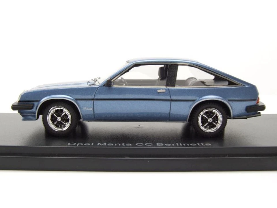 Opel Manta B CC 1980 blau metallic Modellauto 1:43 Neo Scale Models - Bild 3 von 4