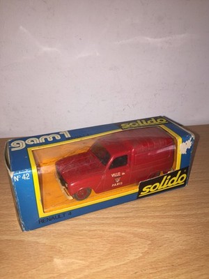 Solido 1/43 GAM 1 RENAULT 4 Fourgonnette Ville de Paris N. 42 MIB Vintage France