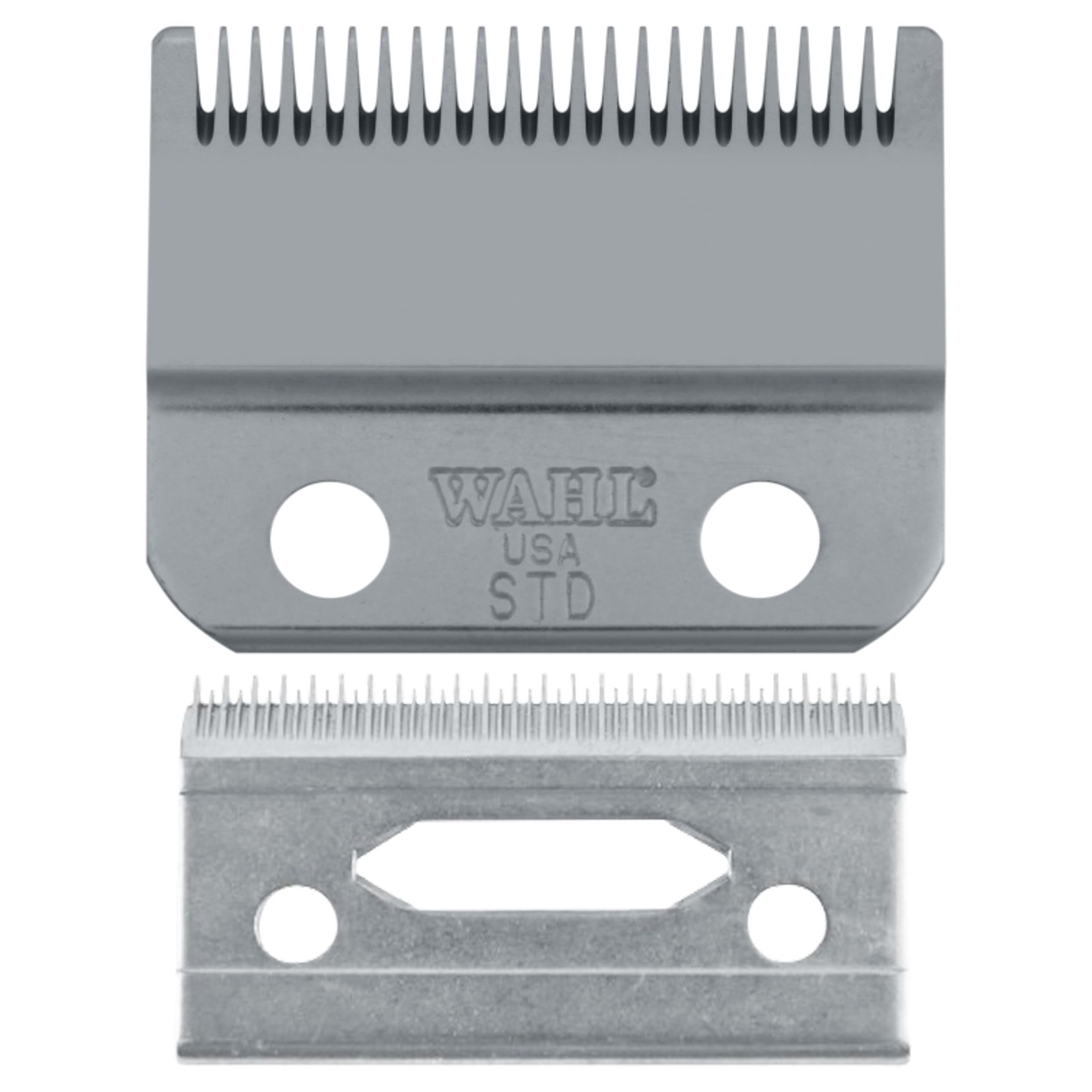 Wahl Professional 2-Hole Stagger-Tooth Clipper Blade, 2 Piece Set, black 