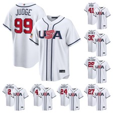 NWT Men's USA Baseball - 2026 World Baseball White Classic Home Stadium Jersey