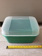 Vintage Tupperware Green Container Large Storage Box