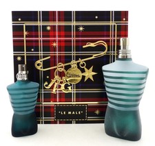LE MALE by Jean Paul Gaultier 2 Pcs Set for Men: 4.2 oz. 1.4 oz. EDT Spray New