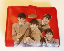 Vintage Beatle Girls Wallet, RED, produced by RAMAT/SSP, 1964/65 Very Good Plus+