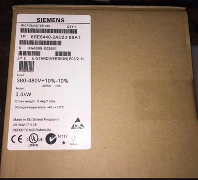 Neu versiegelt Siemens 6SE6 440-2AD23-0BA1