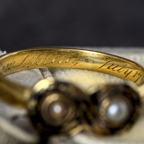 UNIQUE ANTIQUE ENGLISH 22K GOLD BAND RING w/HIGH POLITICAL PROVENANCE 1767 - 第 7/9 張圖片