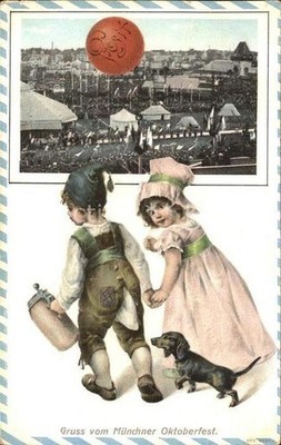Dackel Dachshund Teckel Hunde dogs Chiens Cani Kinder Oktoberfest Muenchen 