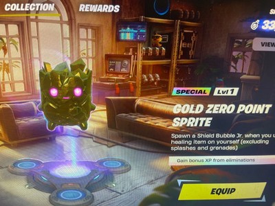 fortnite gold zero point sprite!