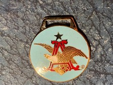 Vintage Anheuser Busch Eagle Enamel Bud Budweiser Watch Fob