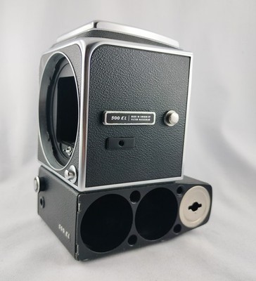    Hasselblad 500 EL Kamerabody   Ser.-Nr. TUE 11534  Inkl. Lichtschacht.Bastler