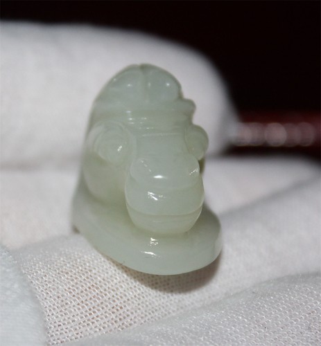 Exquisito colgante de caballo hetiano de jade natural tallado a mano 23801-1 - Imagen 7 de 9