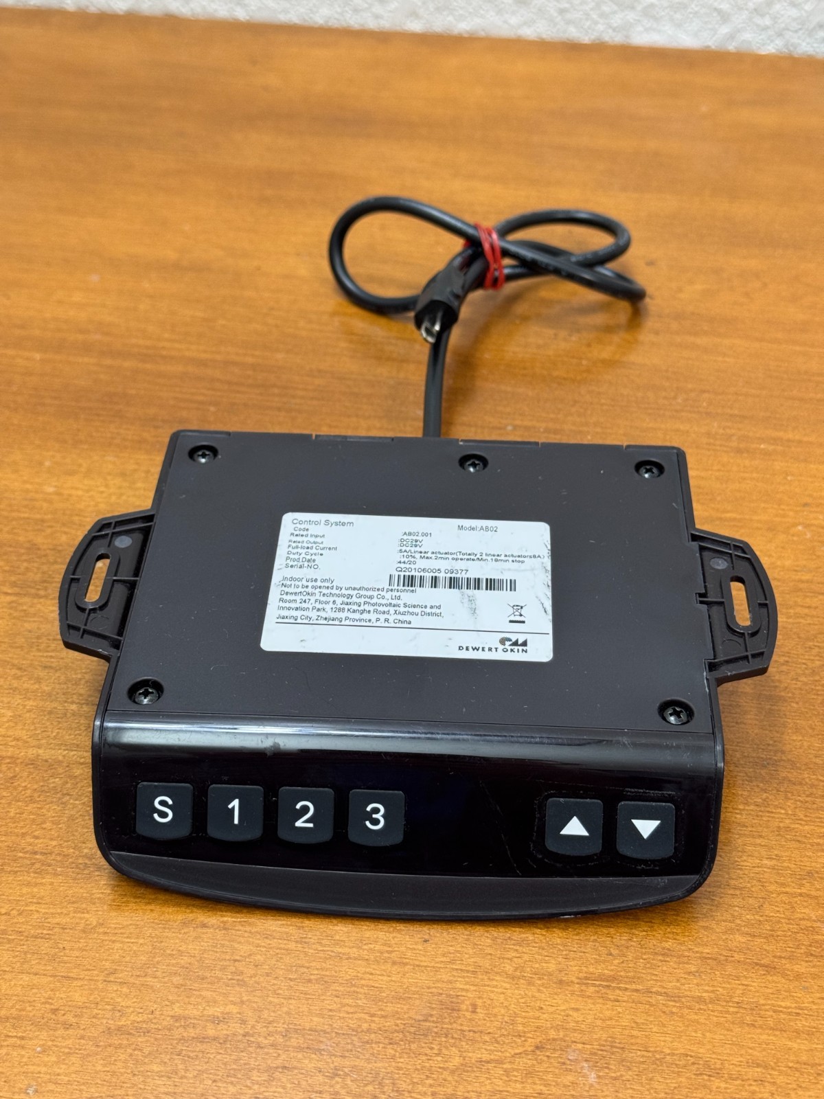 Dewert okin controller AB02 for  stand/sit desk , Controller only