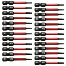 TMAX 25pc Hex Head Allen Wrench Screwdriver Insert Bit H3/32 ", 1/4 " Hex-Shank