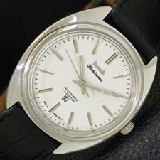 VINTAGE HMT KOHINOOR HAND-WINDING INDIAN MENS WHITE COLOR DIAL WATCH a440989-1