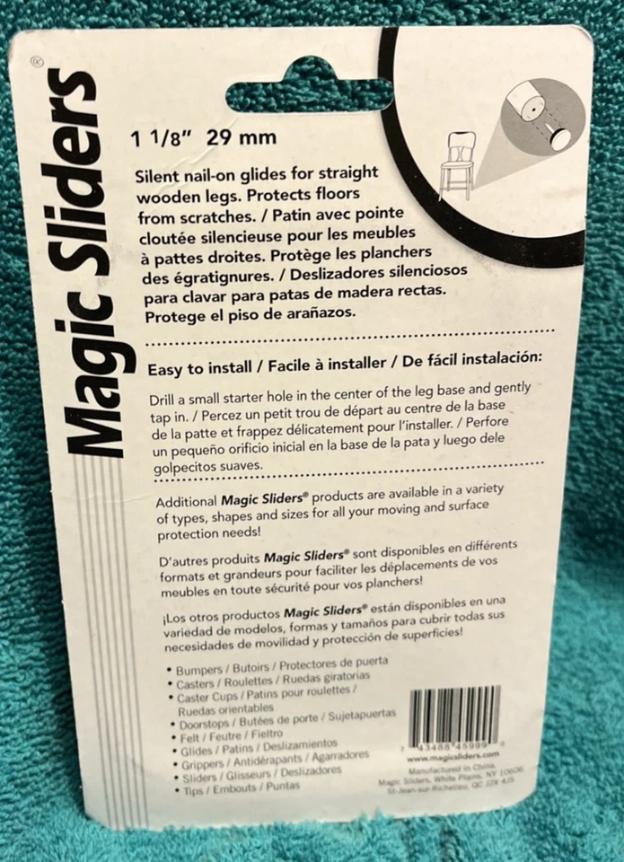 Disco deslizante Magic Sliders 1 1/8” redondo 24 un. #45999 Foto 2 de 2