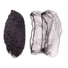 26 Inches Invisible Elastic Hair Net for Wigs, 100 Pcs Black Mesh Hair Net fo...