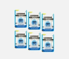 6 Pack Listerine Ultraclean Mint Floss Micro Grooves Technology 30 Yards each