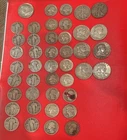 $13.00 FV SILVER .900 Quarter Half Dollar Walking Liberty Coins LOT NR  11.1 OZ