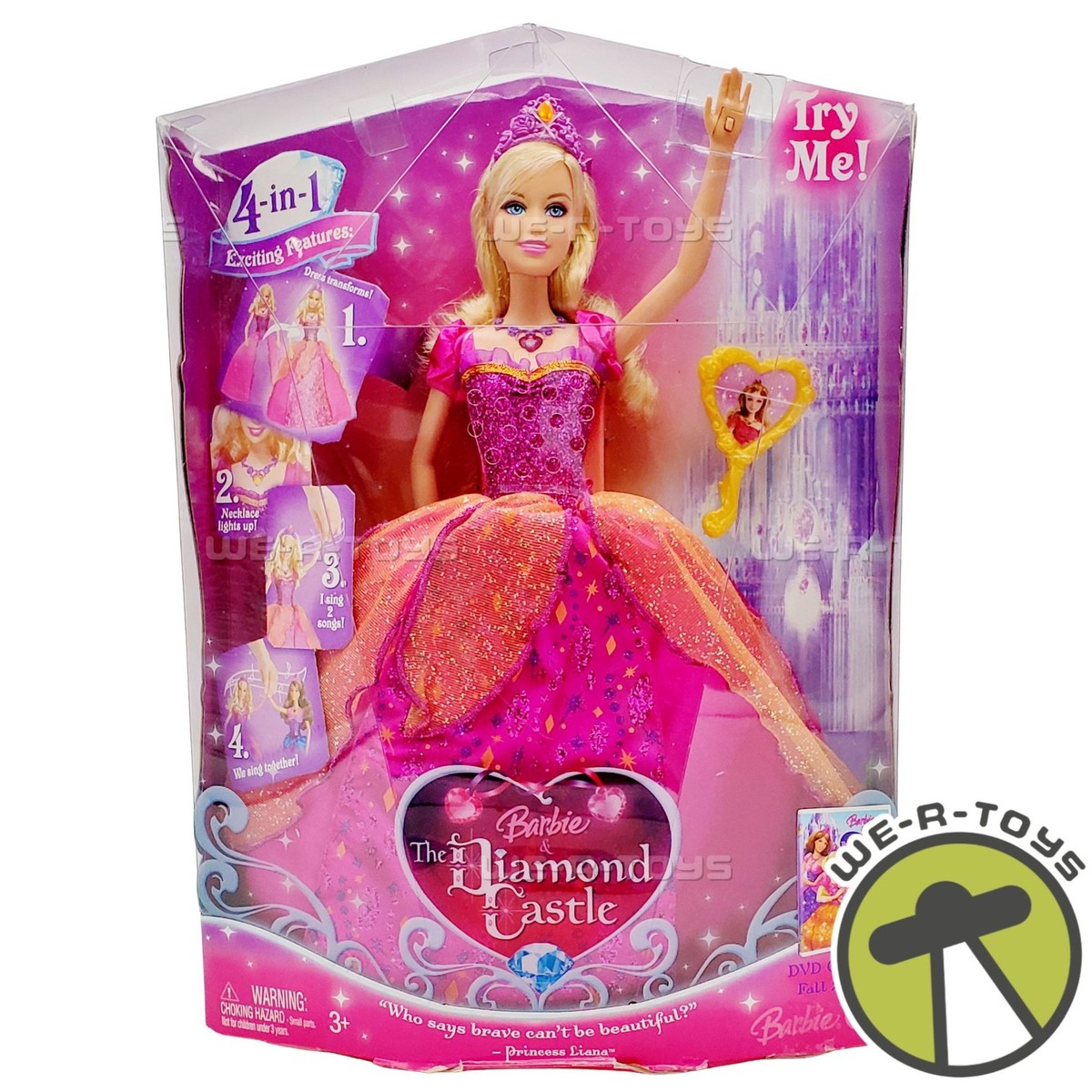 Barbie Liana The Diamond Castle Singing Princess Doll 2008 Mattel #M0785 NEW