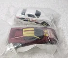 Vtg Getty Promotional Hot Wheels Die Cast Camaro Z28 & Red Ferrari Cars Vehicle