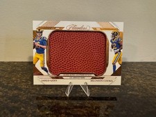 2024 NFL Flawless Super Bowl Leather Patch Goff/Cooks SBDL-LA *Rams*SB game used