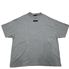 Essentials Fear of God Short Sleeve T-Shirt Gray L Oversized Cotton Men's