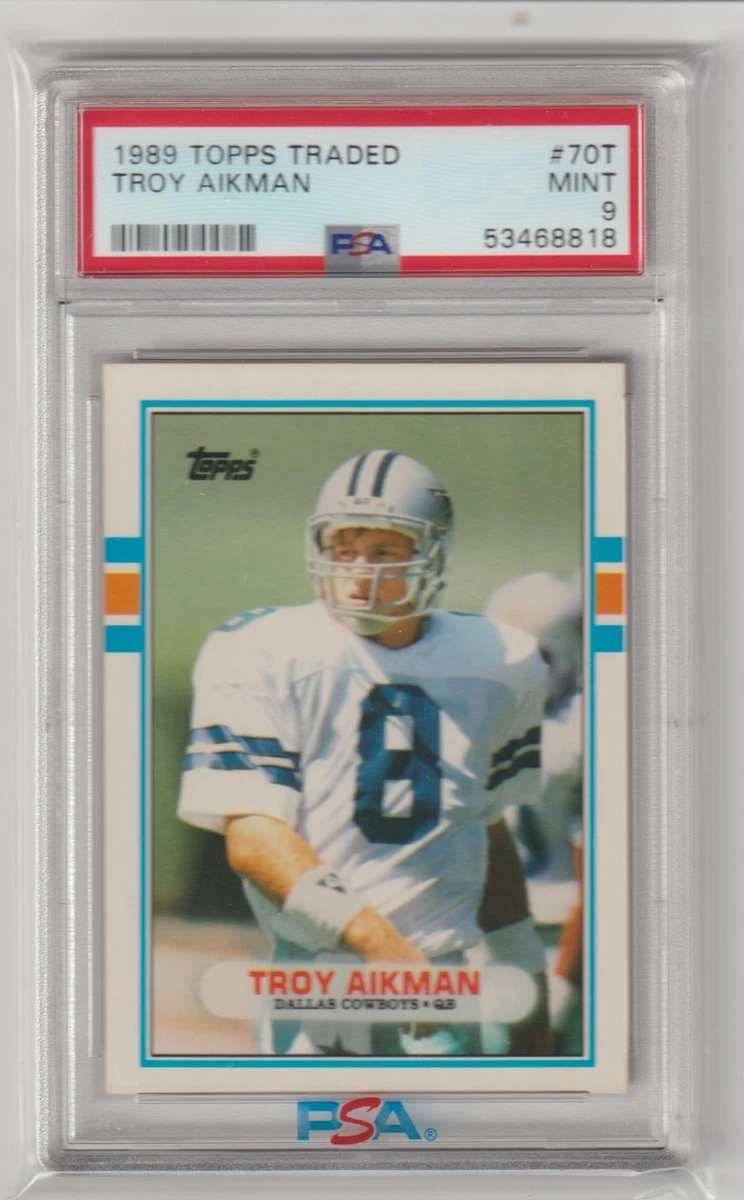 Troy Aikman Football Grade 9 Rookie Sports Trading Cards