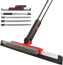 Floor Squeegee Scrubber Shower Squeegee with Grout Brush.14 Squeegee Broom and 5