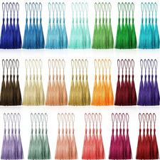 Mini Tassels with Rings 5 Inch Colourful Tassels DIY Crafts Bookmark Jewellery