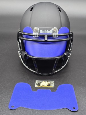 Custom Dark Blue Matte Mini Helmet Visor (Thin Flexi Style)  **See Description**