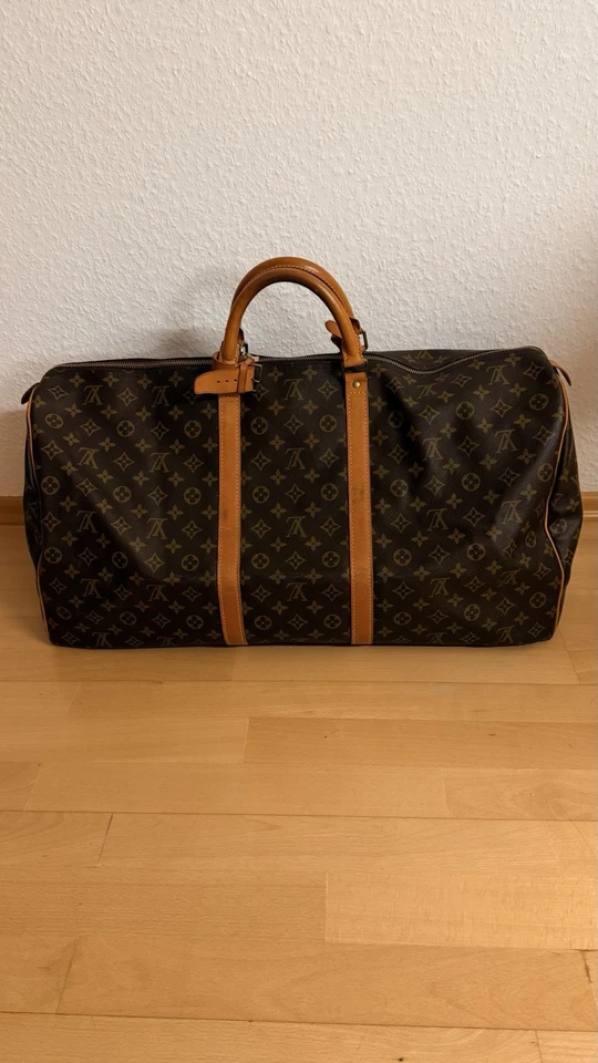Louis Vuitton Keepall 60 Gebraucht Reisetasche braun Logo Weekender - Bild 2 von 4