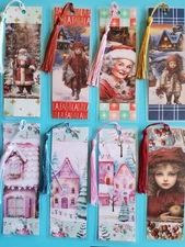 New Christmas Theme Laminated Handmade Bookmarks - Choose your Favorite Bookmark