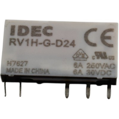 NEW IDEC RV1H-G-D24 24VDC 6A SPDT 6mm Interface Power Relay 