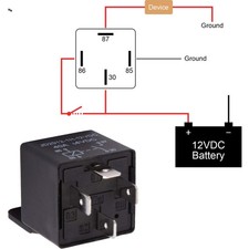 Car Relay 4 Pin 12v 40amp Spst Model No.: JD2912-1H-12VDC 40A 14VDC, Auto Swi...