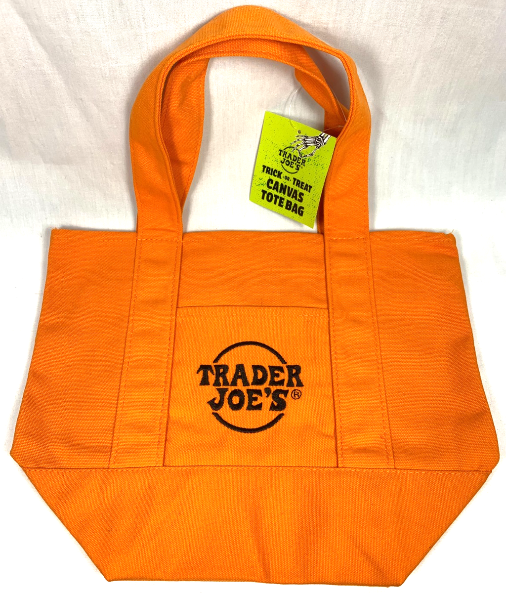 Trader Joe's Orange Mini Canvas Tote Bag 2025 Sold Out in Stores