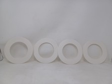 4 Pack White Goof Trim Ring for 4 Inch Recessed Can Lighting Down Light