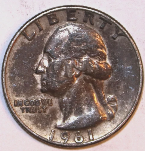 1961-D Washington Quarter - 90% Silver - Extra Fine - #0984EA