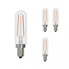25-Watt Equivalent Soft White Light T6 E12 Candelabra Screw Base Dimmable Clea
