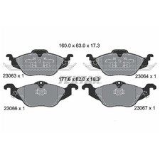 Satz Bremsbeläge Bremsklötze vorne für Opel Astra G F70 T98 F35 | 23846306