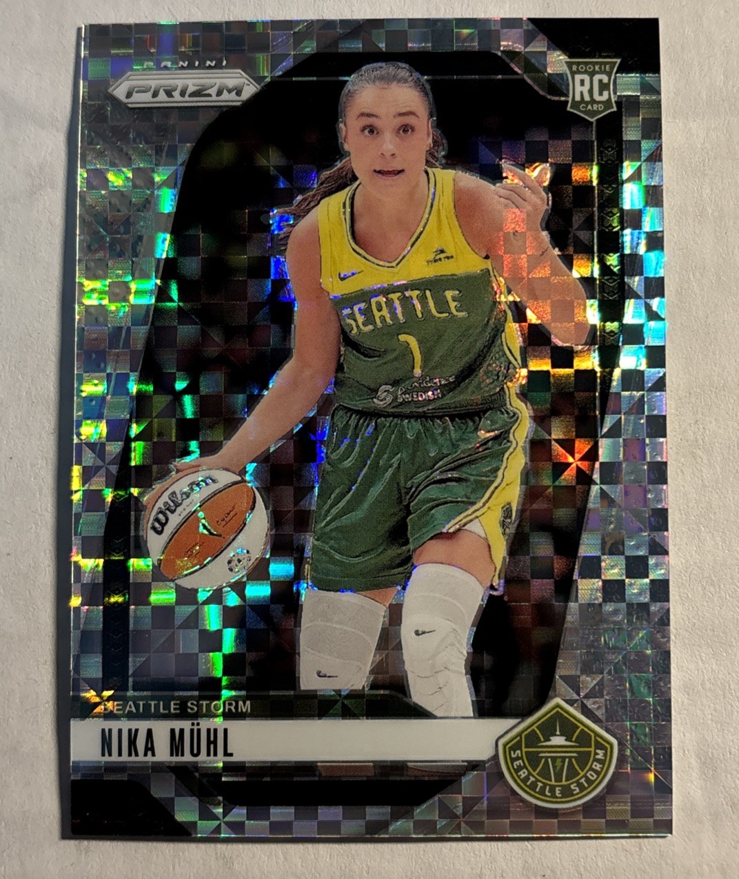 2024 Panini Prizm WNBA Nika Muhl Rookie Checkerboard CASE HIT #75 RC SSP