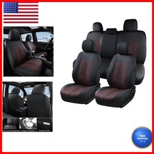 Truckiipa Tacoma Leather Seat Covers Full Set For 2016-2023 Toyota Tacoma