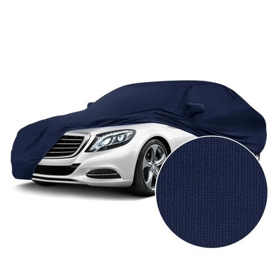 For Mercury Cougar 74-76 Satin Stretch Indoor Midnight Blue Custom Car Cover