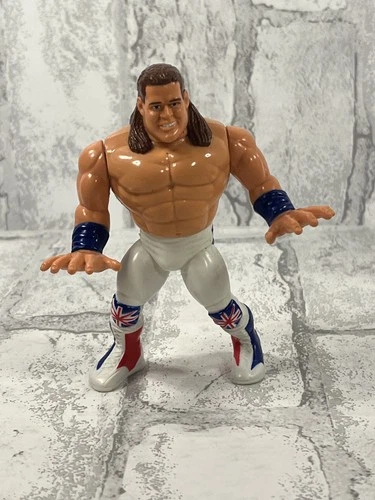 1991 WWE WWF The British Bulldog Wrestling Figure - Hasbro Titan