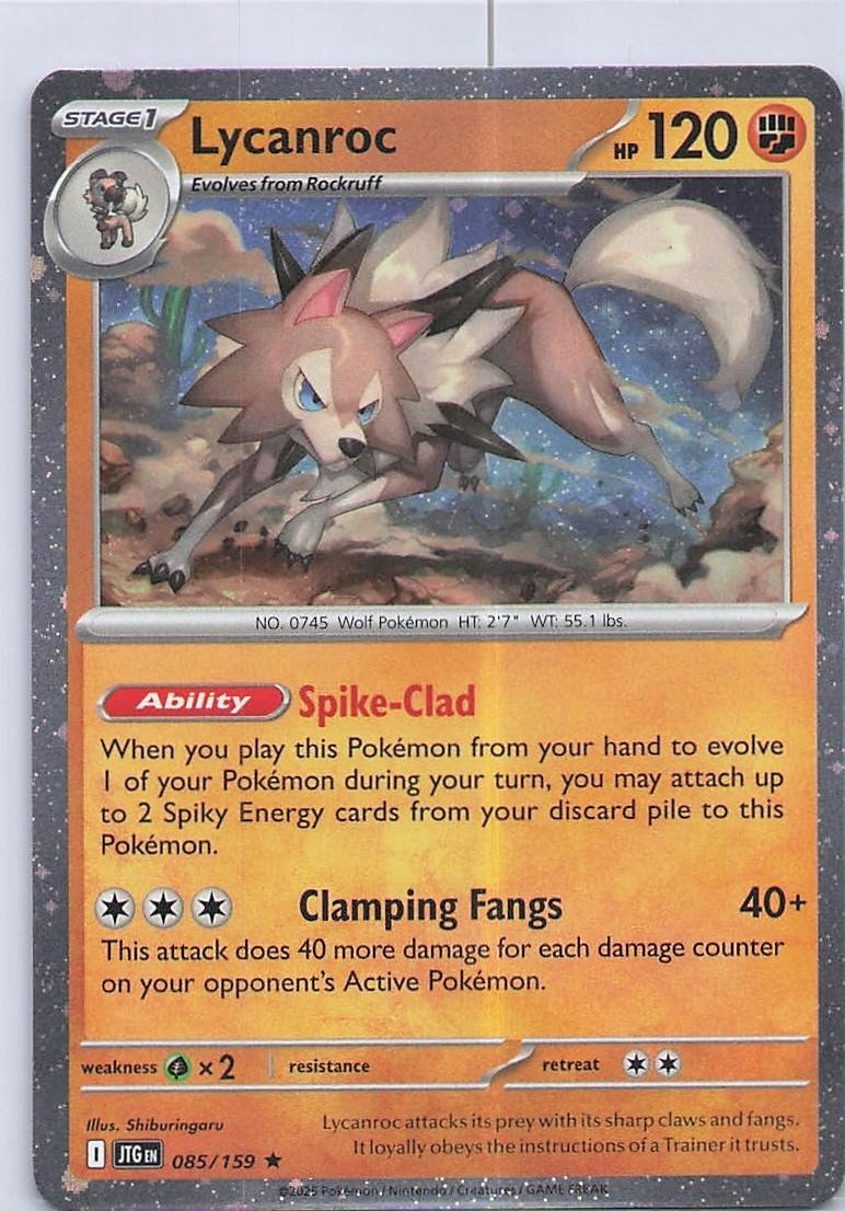 Lycanroc - (Cosmos Foil) Promo Miscellaneous Cards & Products 085/159 NM Holo