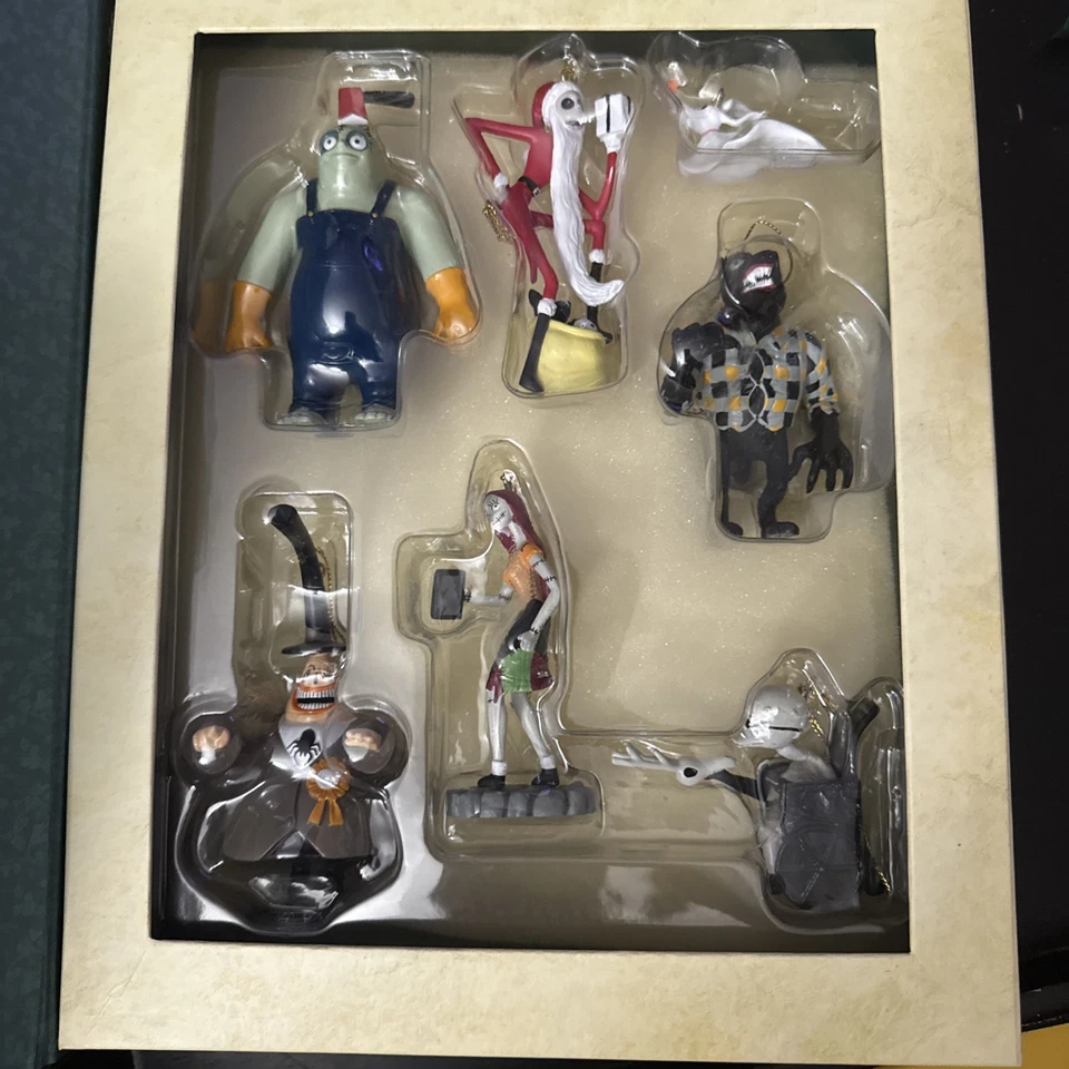 Nightmare Before Christmas Storybook Ornament Box Set Disney Lot 7 Figs - Image 4 of 4