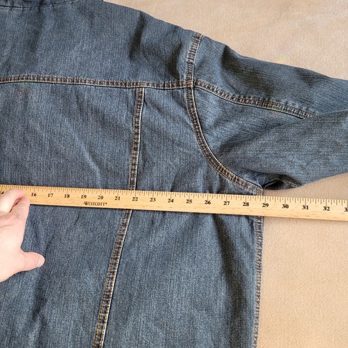 Vtg Wrangler Flannel Lined Denim Jean Jacket Coat Men XL Rancher Cowboy Western - Picture 13 of 15