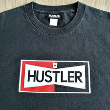 Vintage 90s HUSTLER Magazine Shirt L Penthouse Playboy Porn Adult Promo Hardcore