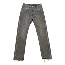 Levi's Gray 501 Original Fit Button Fly Straight Leg Jeans Womens 27