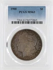 1900 Morgan Silver Dollar PCGS MS63 S$1 Philadelphia Minted No Reserve