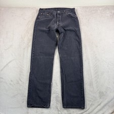 Vintage Levi s 501 Jeans Faded Black Men 36x34 Fits 34x34 Made in USA 90s