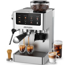 BCM2316 Espresso Machine w/Grinder, Brushed S...
